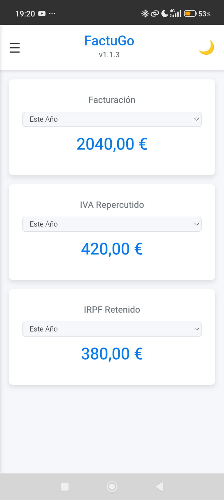 Captura 1 de FactuGo