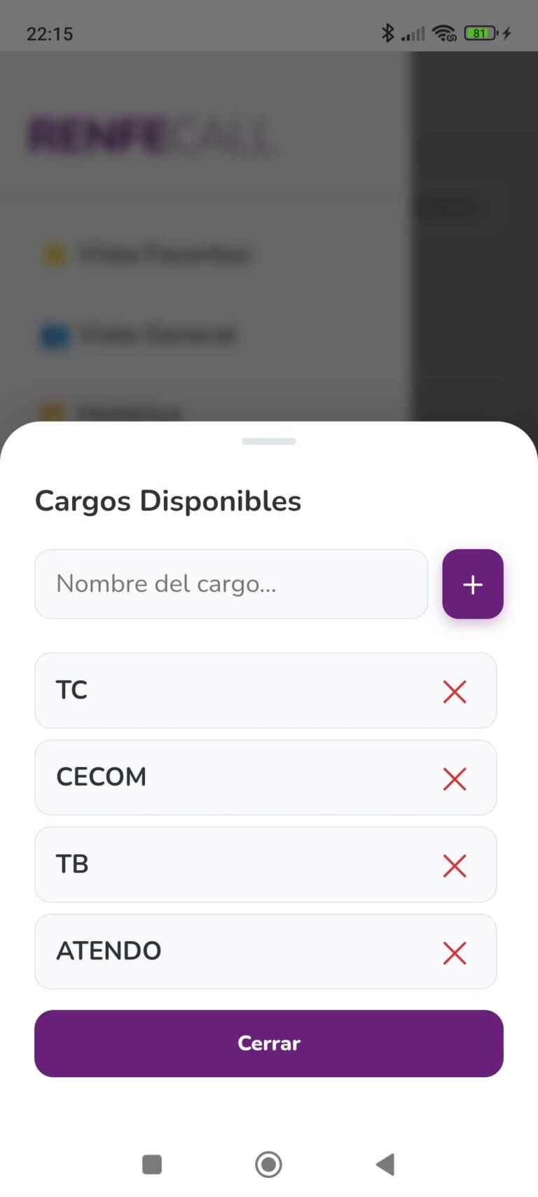 Captura 1 de RenfeCall